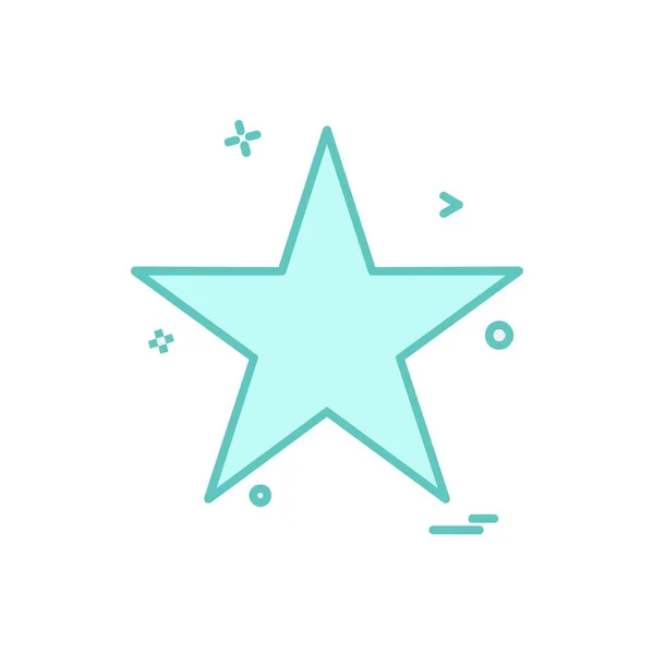 Icono Estrella Diseño Vector Ilustración — Vector de stock