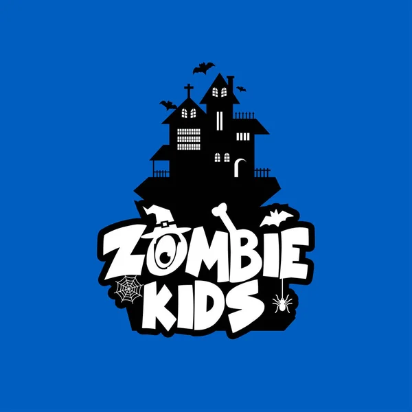 Zombie Party Vetor Design Tipografia — Vetor de Stock