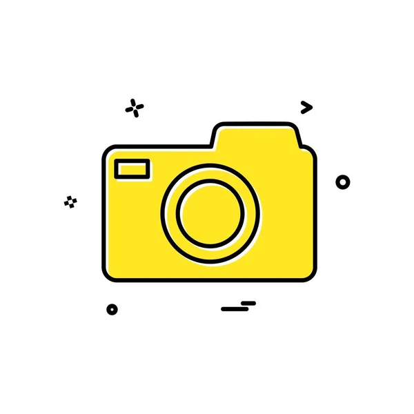 Camera Icon Design Vector — Stock Vector