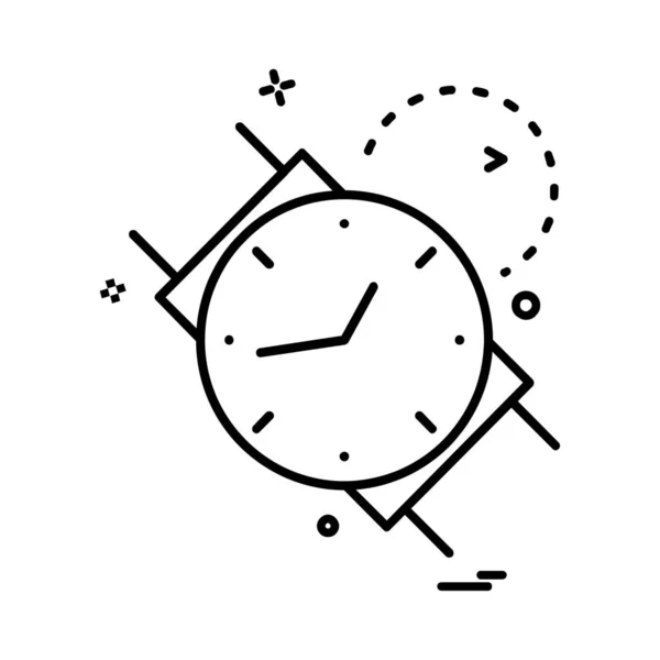 Diseño Del Icono Del Reloj Ilustración Vectorial Colorido — Vector de stock