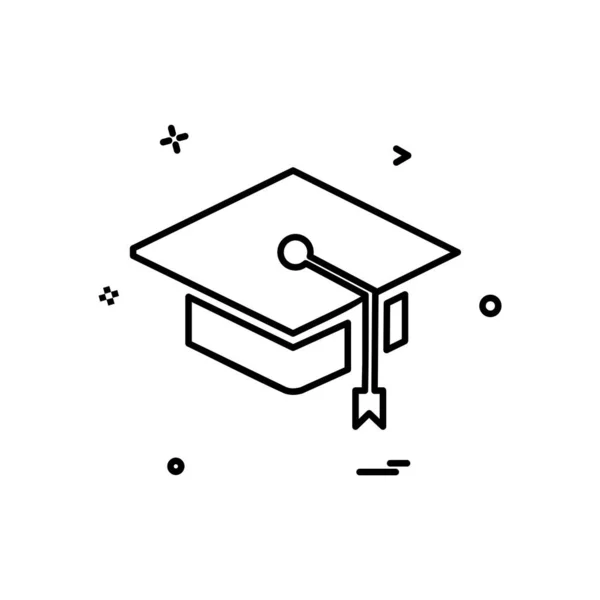 Convocation Icon Design Vector — Stock Vector