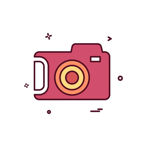 Camera Icon Design Vector — Stock Vector