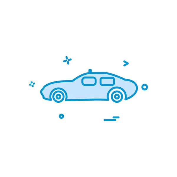 Coche Icono Plano Vector Ilustración — Vector de stock