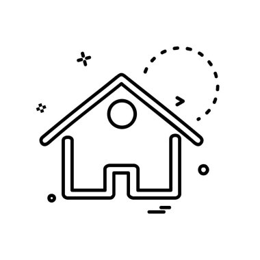 Ev simgesi tasarım vektörü