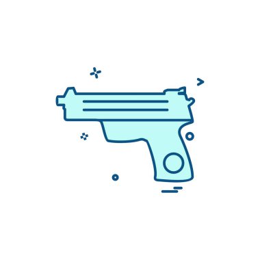 Silah simge tasarlamak vektör 