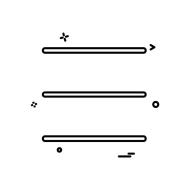 Menü simgesi tasarım, renkli vektör çizim