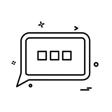 İleti simge tasarlamak vektör