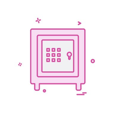 Güvenli simge tasarlamak vektör