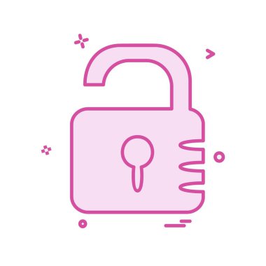 Simge tasarlamak vektör kilitli