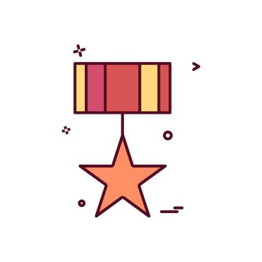 madalya simge tasarlamak vektör 