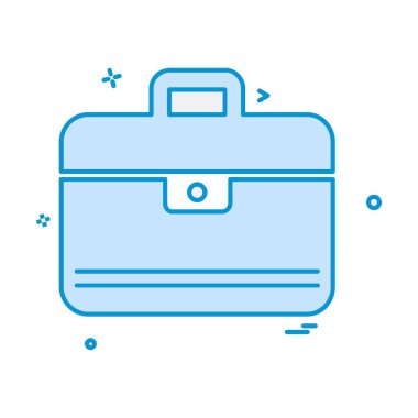 Evrak Çantası'nı simge tasarlamak vektör 