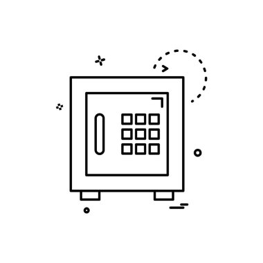 Güvenli simge tasarlamak vektör