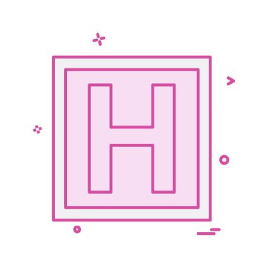 Hastane simge tasarlamak vektör