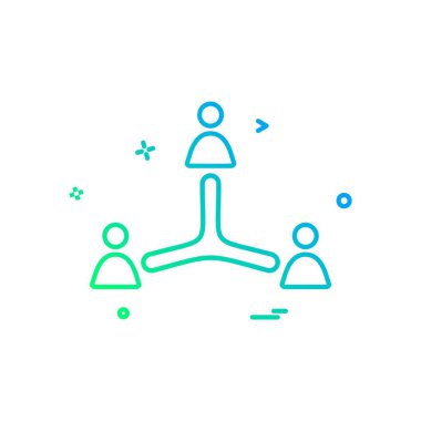 Grup avatar simge tasarlamak vektör