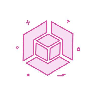 küp simge tasarlamak vektör