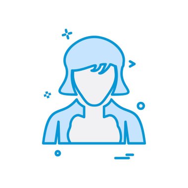 Avatar simge tasarlamak vektör