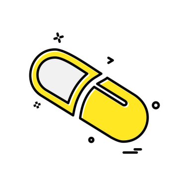 Tıbbi simge tasarım, renkli vektör çizim