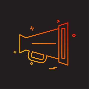 Siyah arka plan üzerinde renkli ortam simgesi