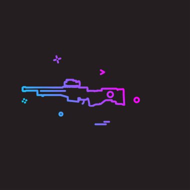 Silah simge tasarlamak vektör 