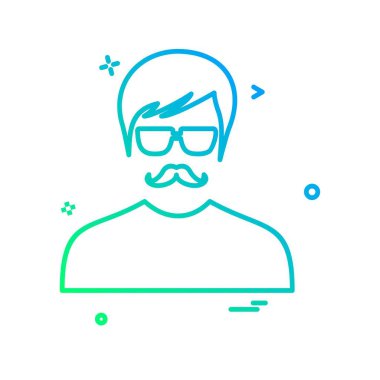 Avatar simge tasarlamak vektör