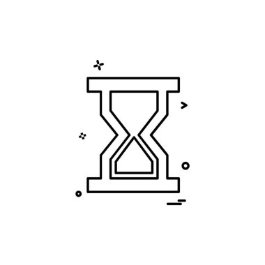 Simge tasarım vektörünü bekle