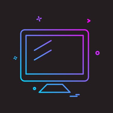 Bilgisayar simgesi tasarım vektörü