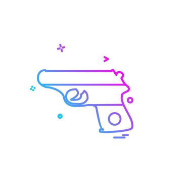 Silah simge tasarlamak vektör 