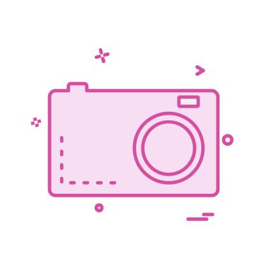 Kamera simgesi tasarım vektörü