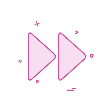 İleriye doğru simge tasarlamak vektör