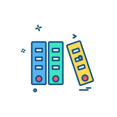 Dosya simgesi tasarım vektörü