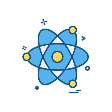 Nükleer simge tasarlamak vektör