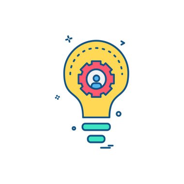 Fikir simge tasarlamak vektör