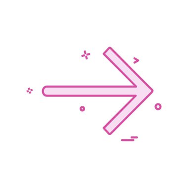 Sağ ok simge tasarlamak vektör