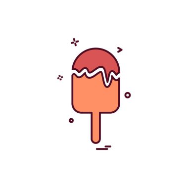 Gıda simgesi tasarım vektörü