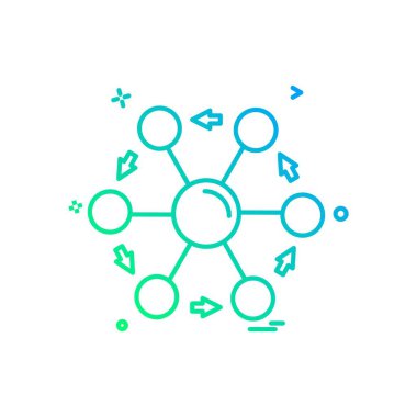 Simge tasarım vektörünü paylaş