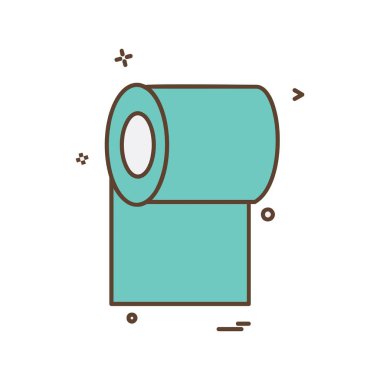 Tuvalet kağıdı simge tasarlamak vektör