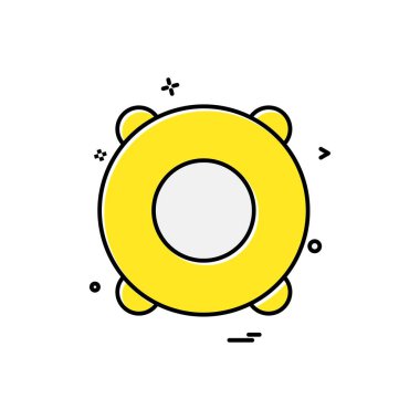 Yüzme simgesi tasarım vektörü