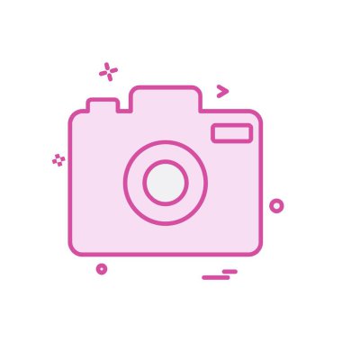 Kamera simgesi tasarım vektörü