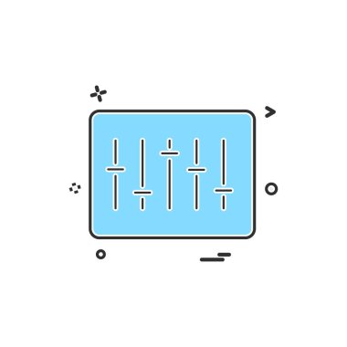 ses müzik simge vektör tasarımı tasarlamak