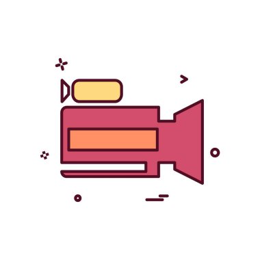 Kamera simgesi tasarım vektörü