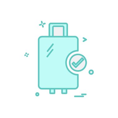 Seyahat simgesi tasarım vektörü