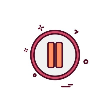 Simge tasarım vektörünü duraklat