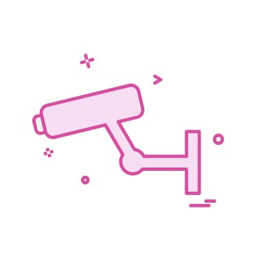 CCTV kamera simge tasarlamak vektör