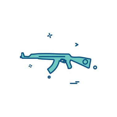 Silah simge tasarlamak vektör 