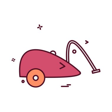 Vakum cleaner simge tasarlamak vektör