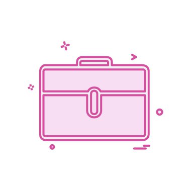 Evrak Çantası'nı simge tasarlamak vektör 