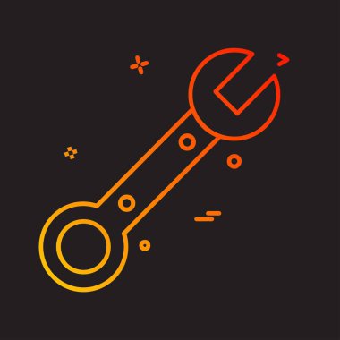 Donanım araçları simge tasarım vektörü