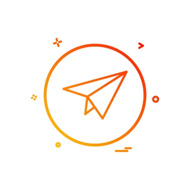 Temel simgesi uçak set paylaşım vektör tasarımı