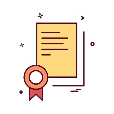 Sertifika simge tasarlamak vektör