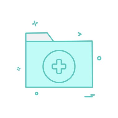 Klasör simge tasarlamak vektör